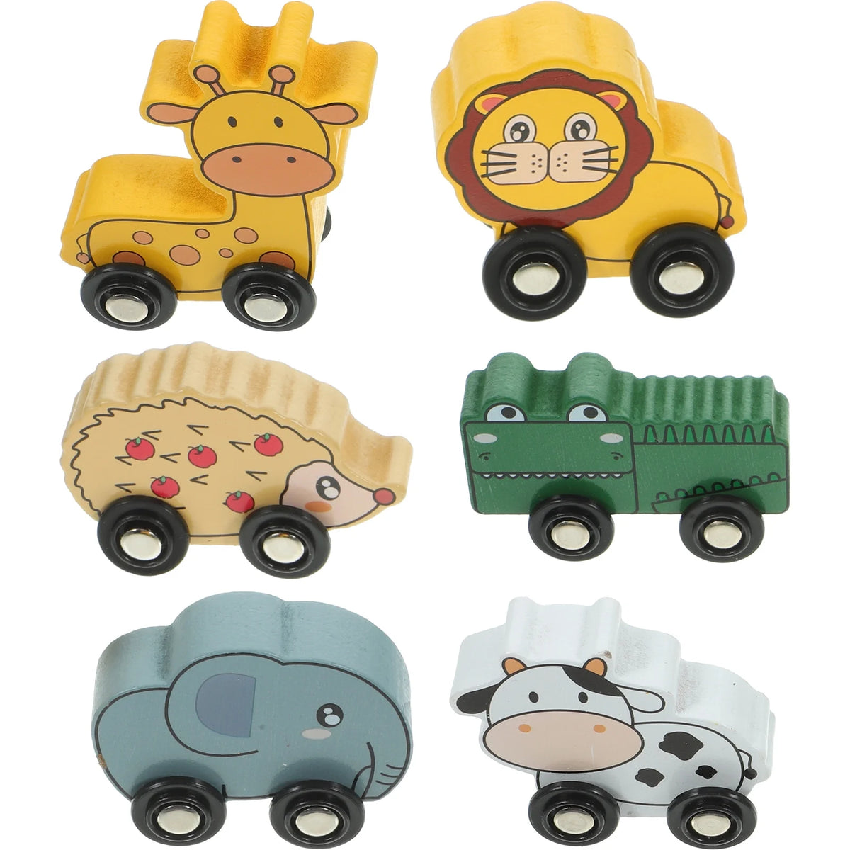 Animal Shaped Wooden Car (1pc)
