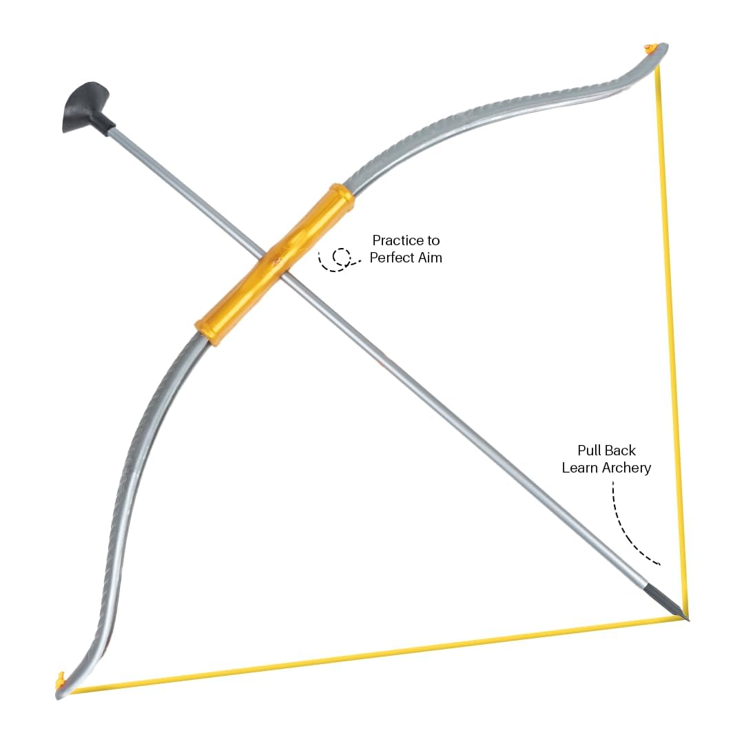 Bow and Arrow Set with Trishul & 3 Suction Cup Tip Toy