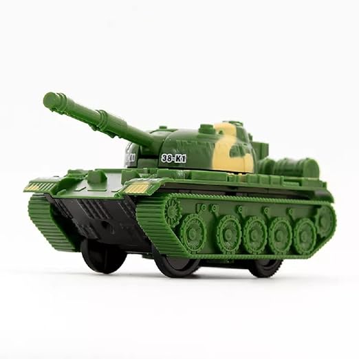 Military Army Fighter Tank Unbreakable Friction Push and Go Toy