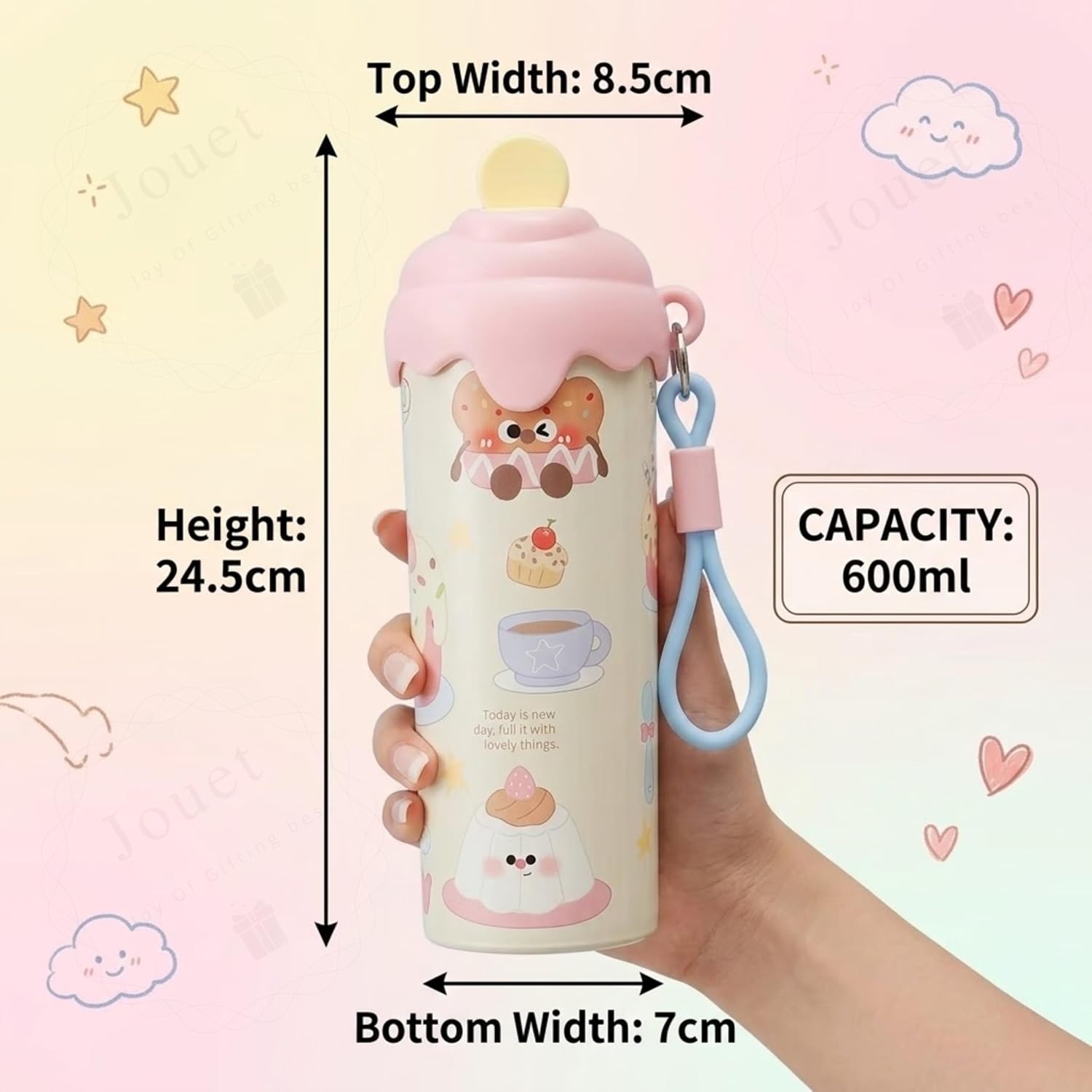 Ice cream Double Wall insulated bottle (600ml)