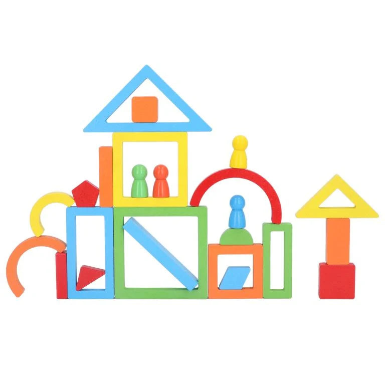 Blocks puzzle with pattern cards