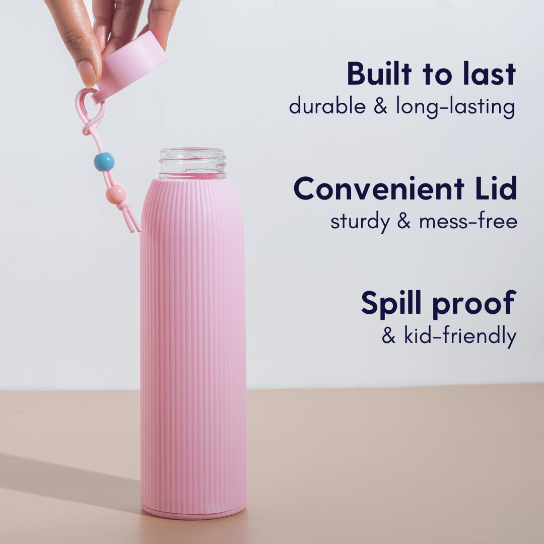 Double-Wall Glass Water Bottle (1pc) - 300ml