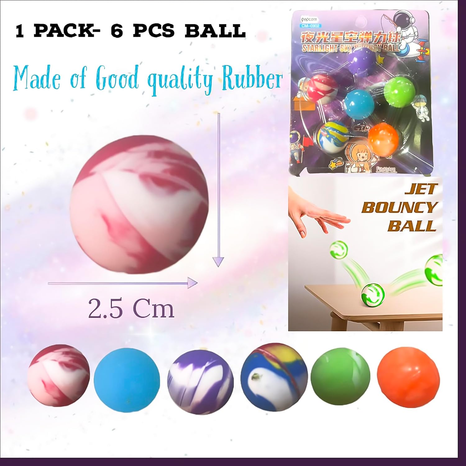 Bouncy Balls (6pcs)