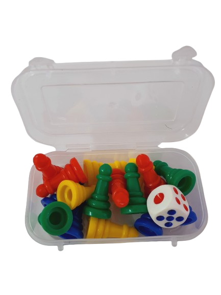Ludo Dice and coins set