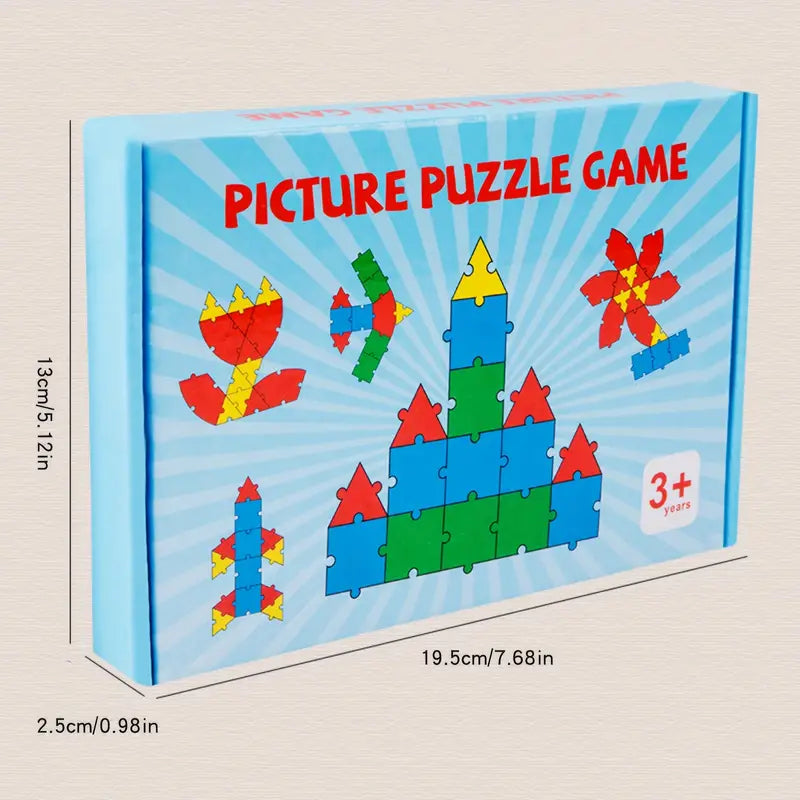 65pc logic puzzle with pattern cards
