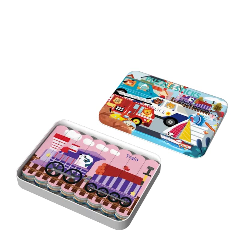 8 in 1 Stick Puzzles with tin box
