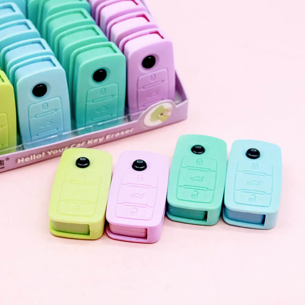 Car Key Shape Eraser