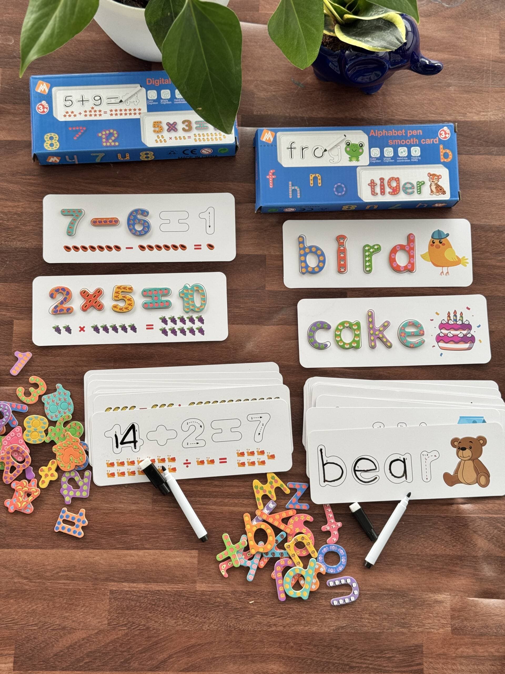 Reusable Wipe and clean Activity spelling game