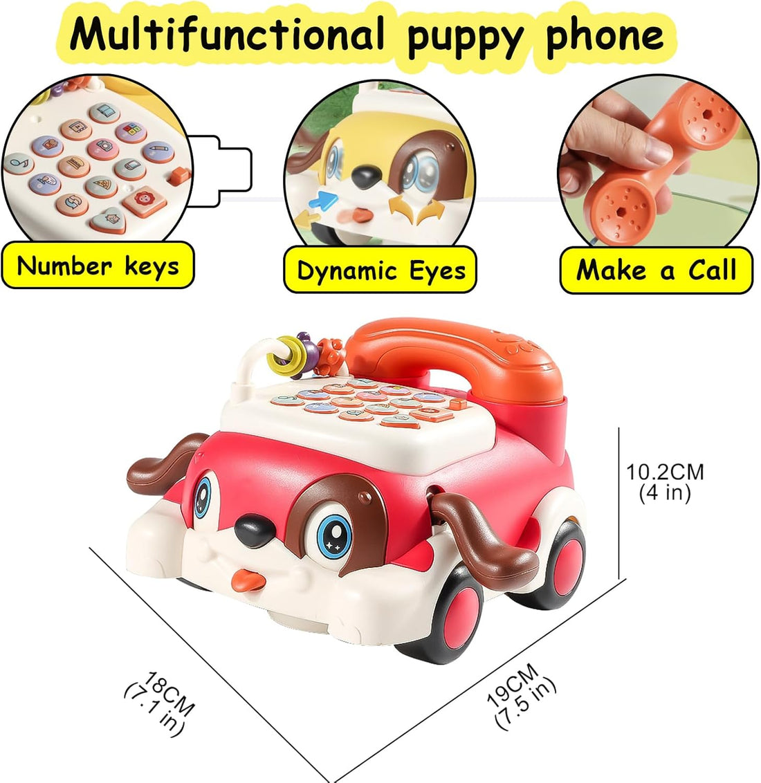 Puppy Phone Toy (1pc)