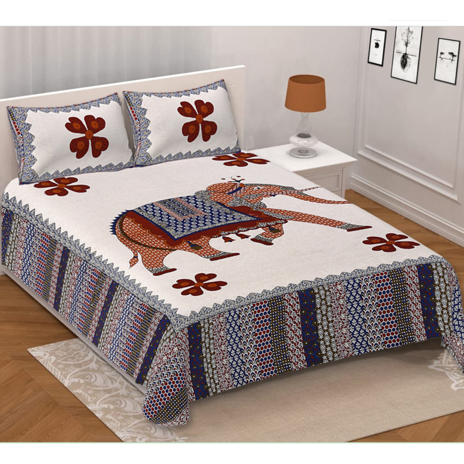 Elephant King size bed spread ( pre-order, One Week Dispatch Time)