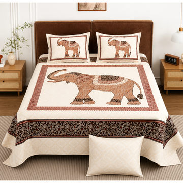 Elephant jumbo King size bed spread 108*108
