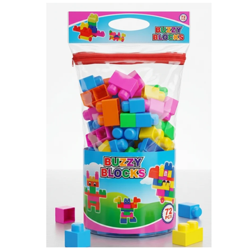 Jumbo Buzzy Blocks (72pcs)