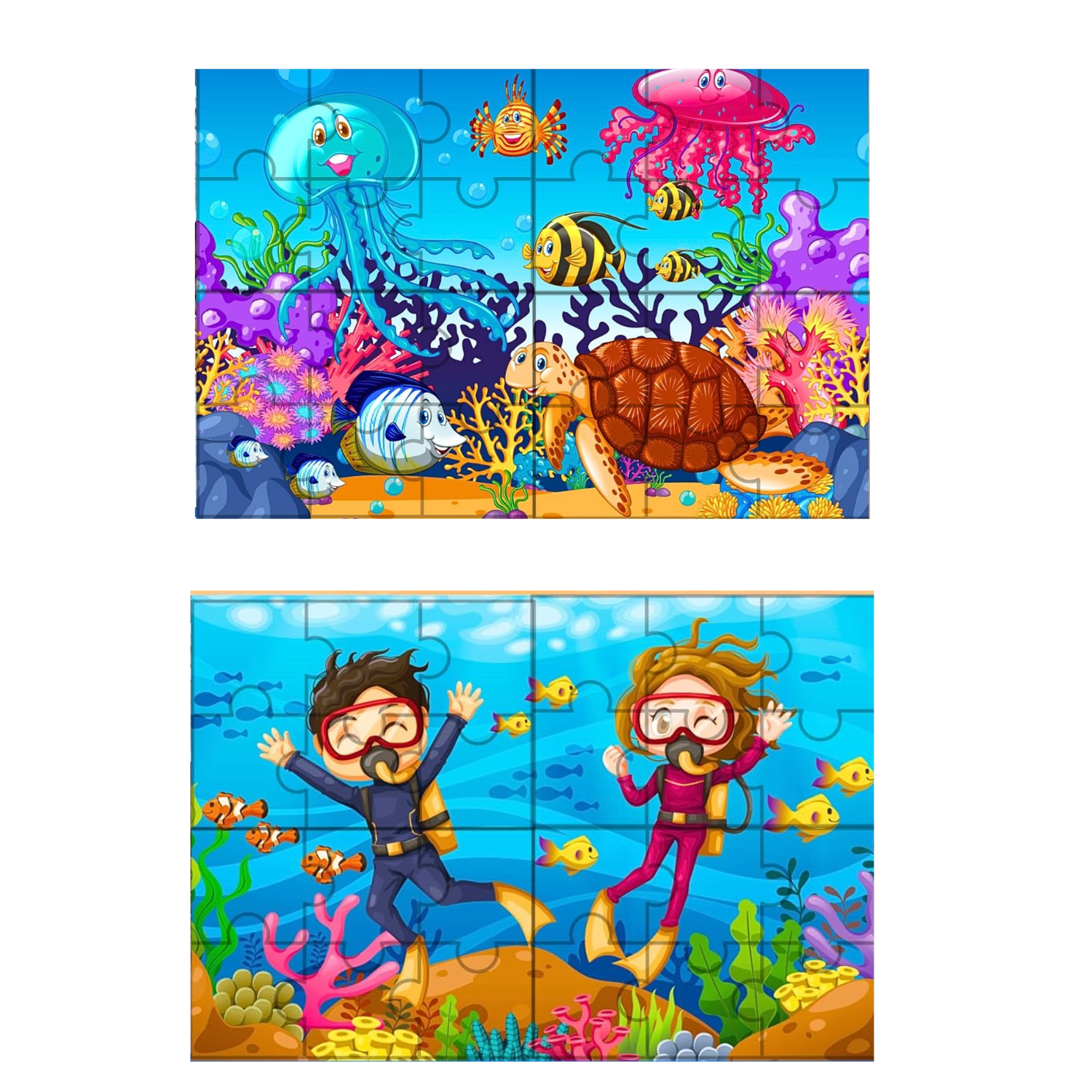 Hi5 toys 2 Sided Wooden Jigsaw Puzzle(36 pieces)