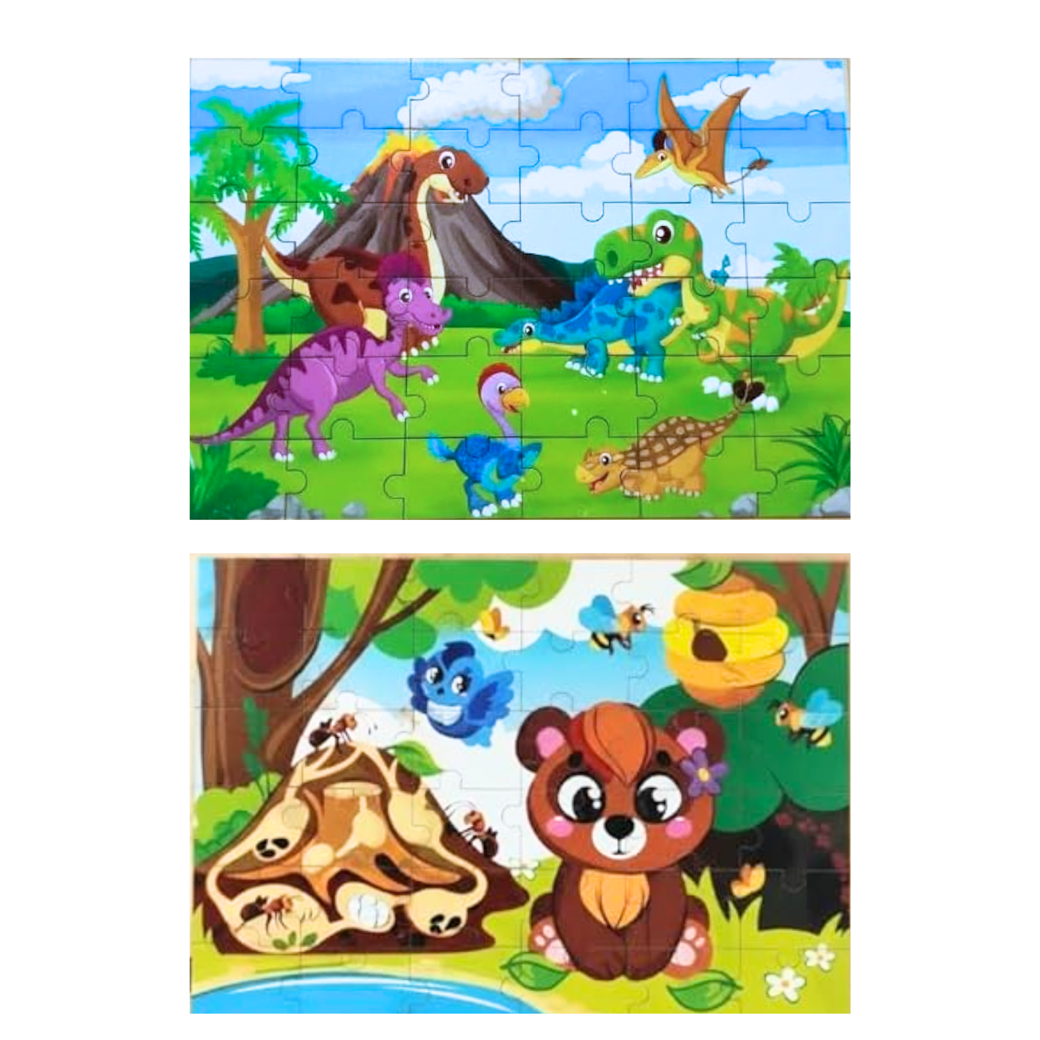 Hi5 toys 2 Sided Wooden Jigsaw Puzzle(36 pieces)