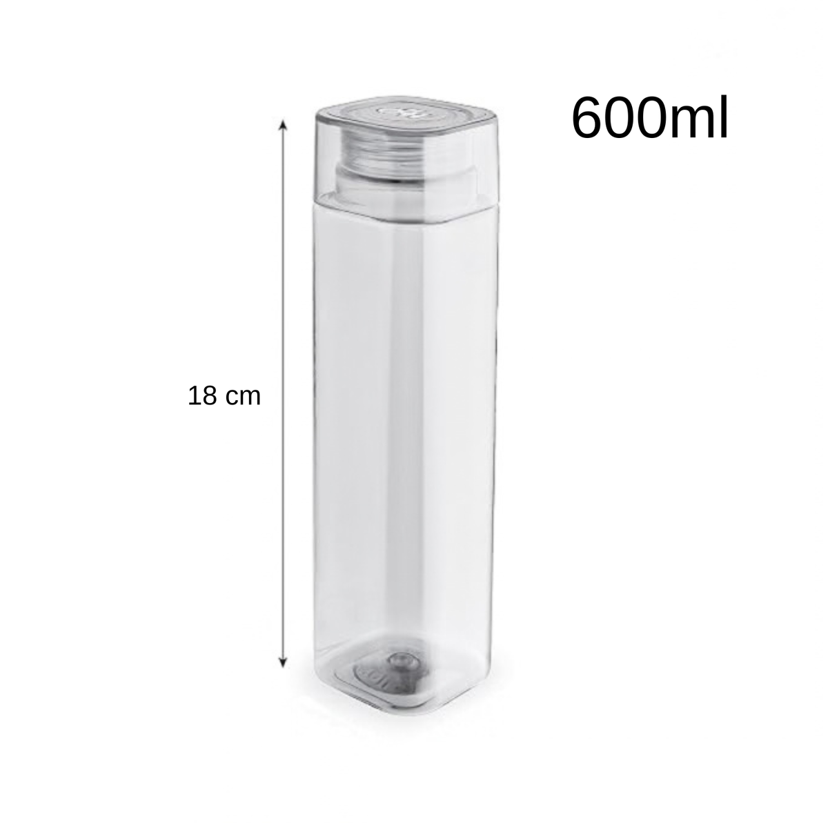 Transparent Square Shape Water Bottle(small)