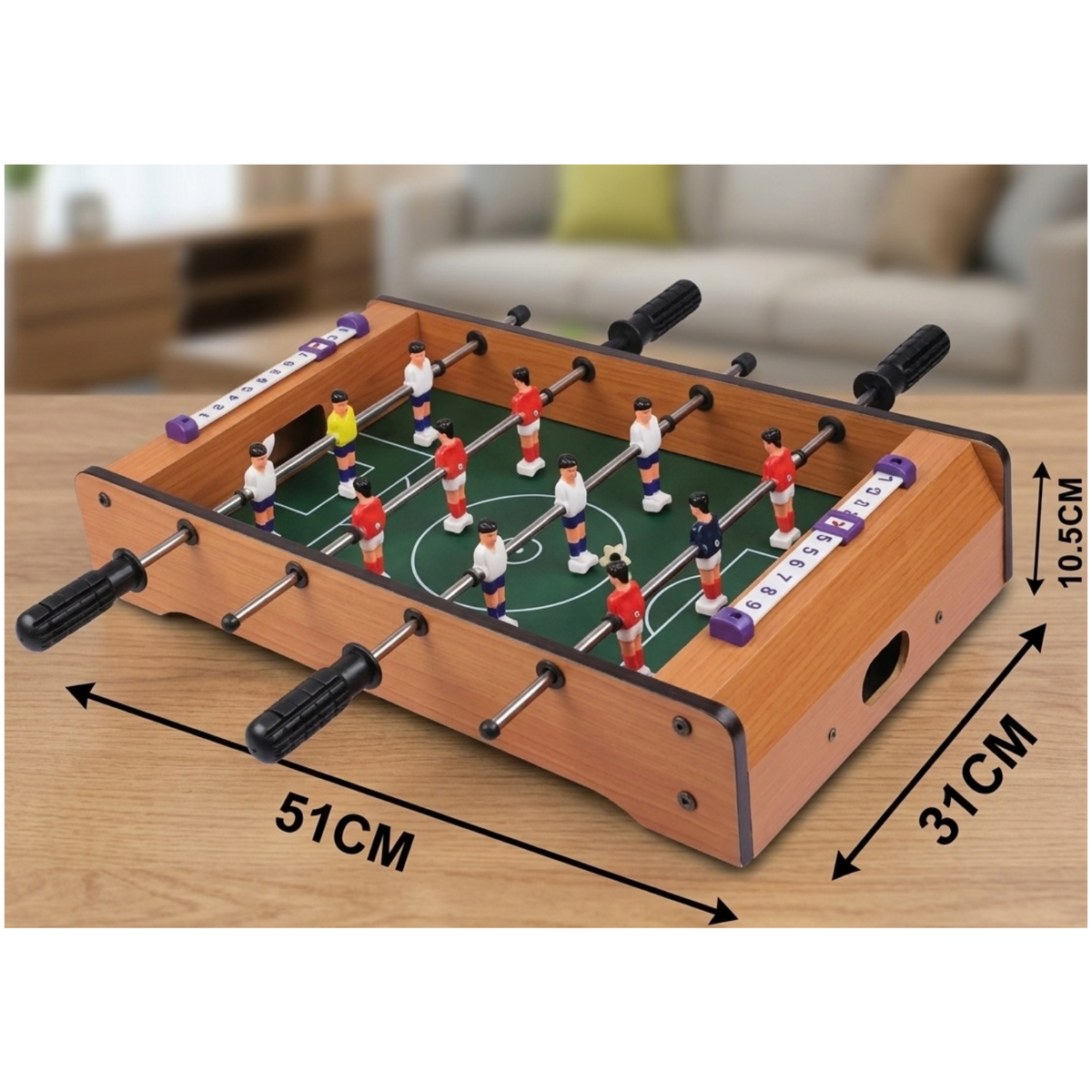 Wooden soccer foos ball Game