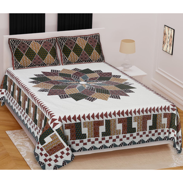 Rangoli King size bed spread( pre-order, One Week Dispatch Time)