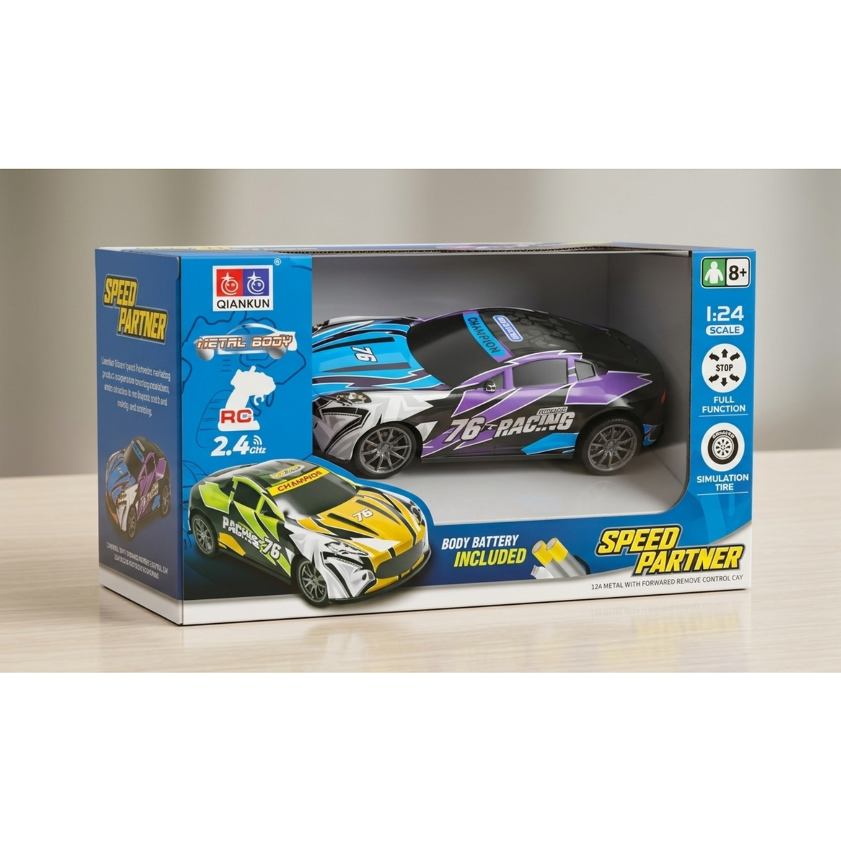 1:24 Scale RC Metal Body Speed Partner