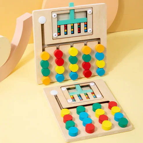 4 and 5 color logical maze game