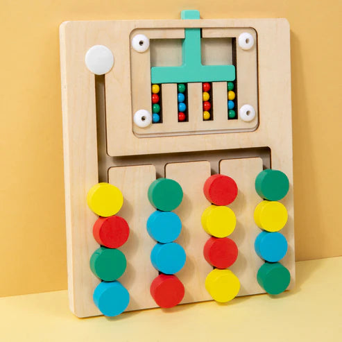 4 and 5 color logical maze game