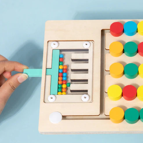 4 and 5 color logical maze game