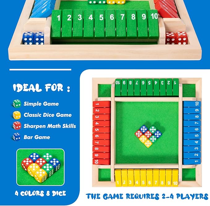 Shut the Box Dice Game