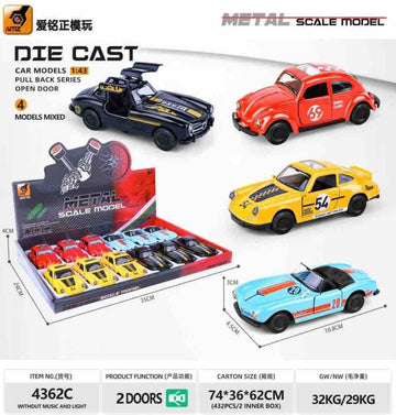 Die cast car 1:43 scale (1pc)
