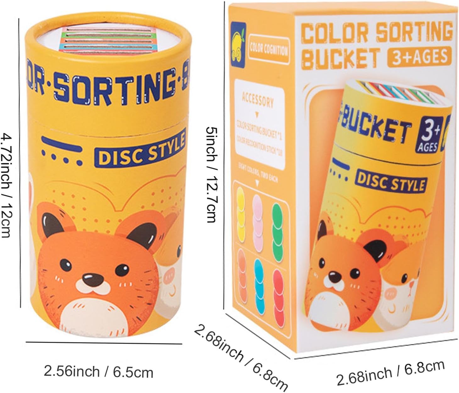 Color Sorting Bucket - Coins