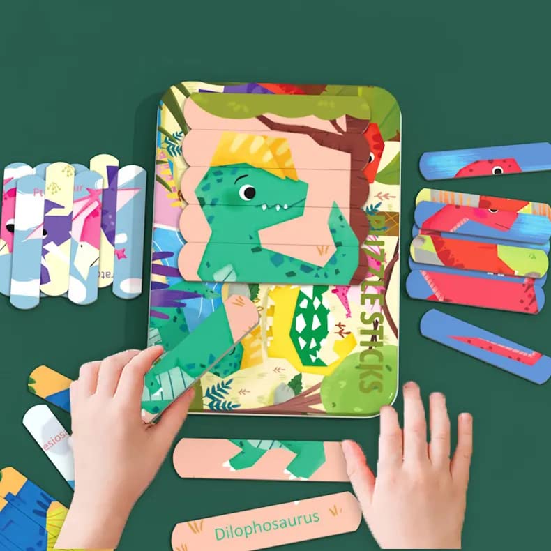 8 in 1 Stick Puzzles with tin box