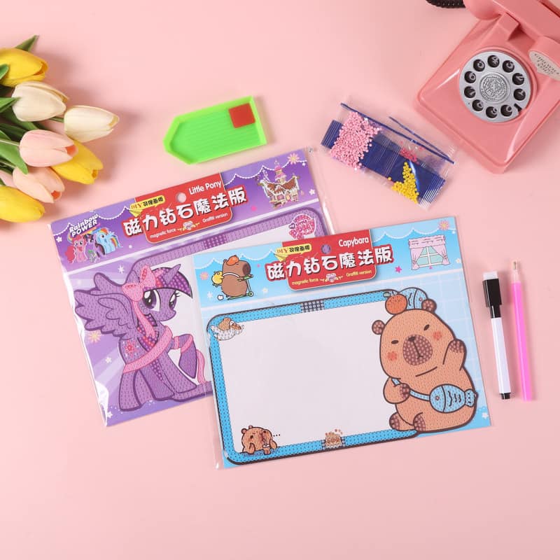 Magnetic DIY diamond kit writing frame