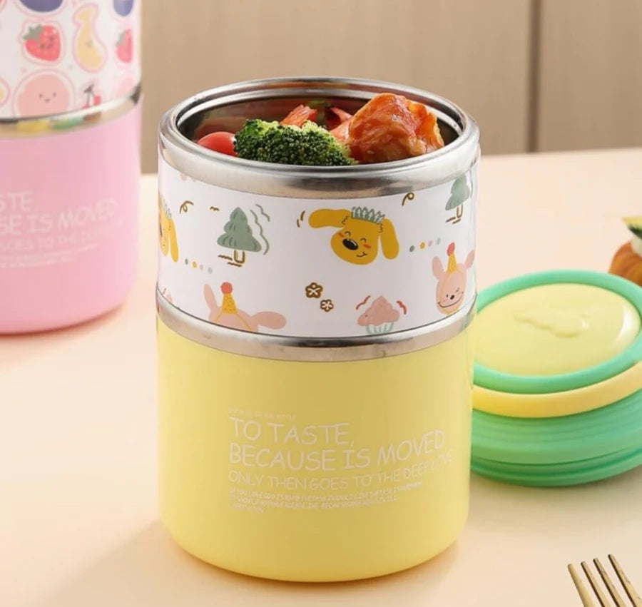 Double layer stainless steel lunch box