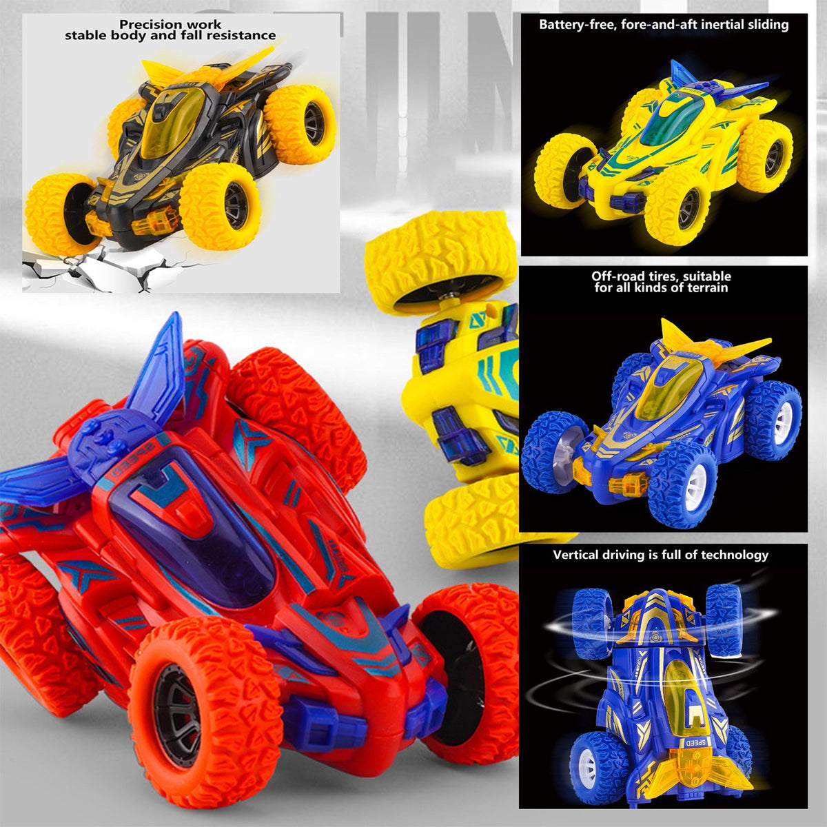 360°Rotating Stunt Car with LED Lights