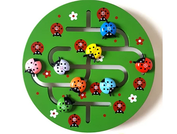 Wooden Ladybug Maze
