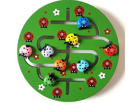 Wooden Ladybug Maze