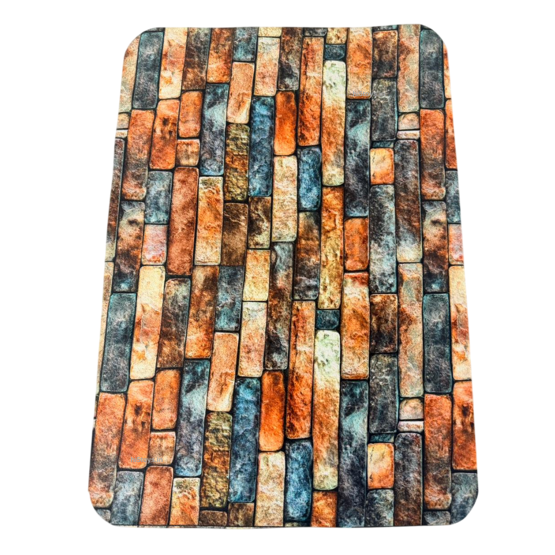 Printed floor Anti skid Waterproof mats (1pc)