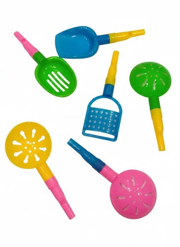 6pcs Sandplay with whistle