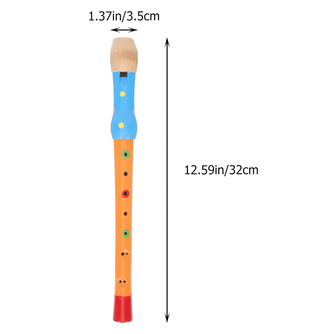 Long Wooden Flute Whistle (1pc)