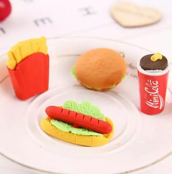 3D Fast Food Eraser (SET OF 2)