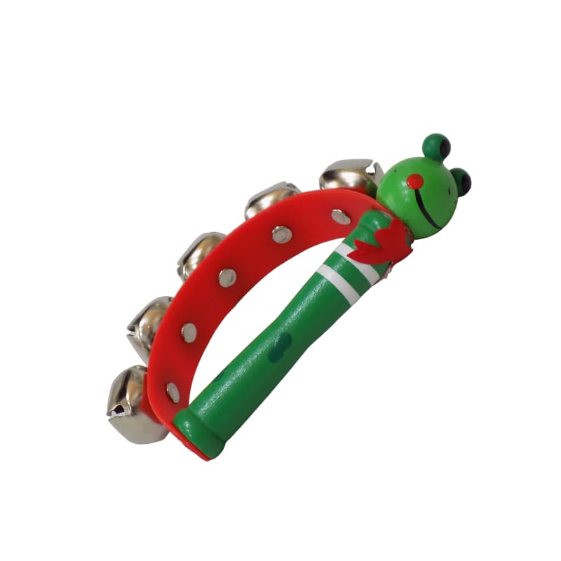 Wooden Jingle Ring Handbell Rattle (1pc)