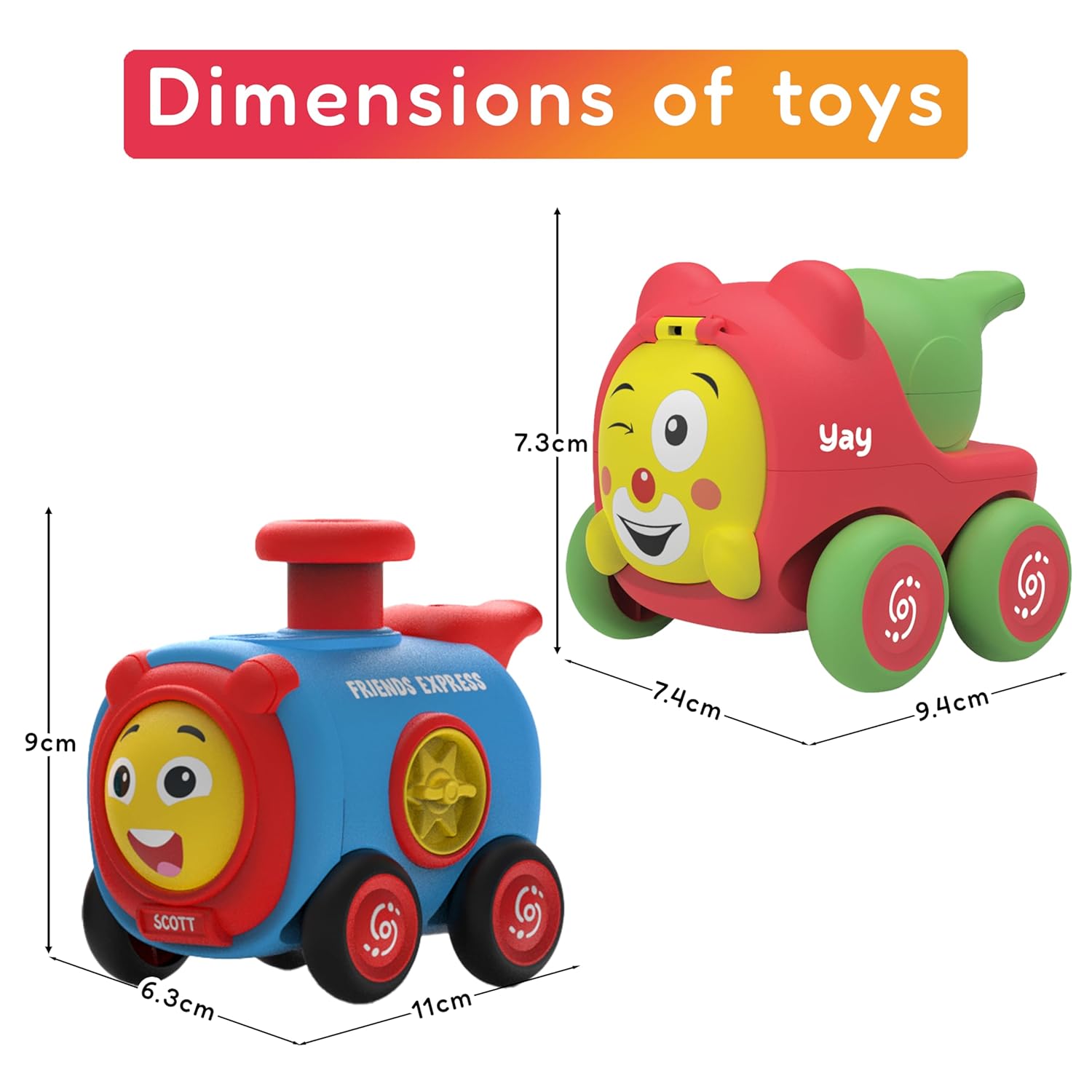 Express Push and Go Train Toy with WHISTLE