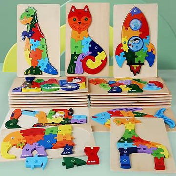 Jigsaw puzzle with number - Big