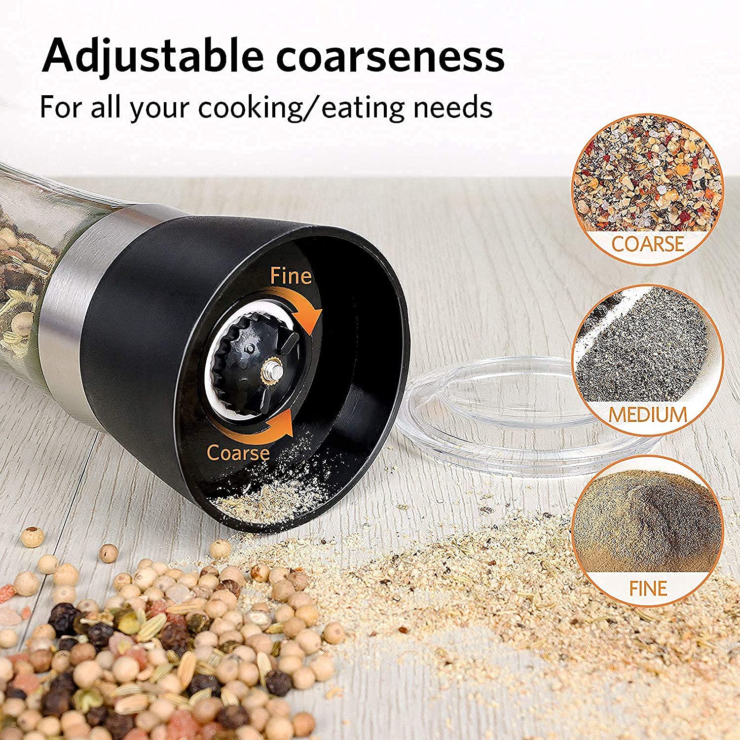 Glass Salt Pepper Grinder