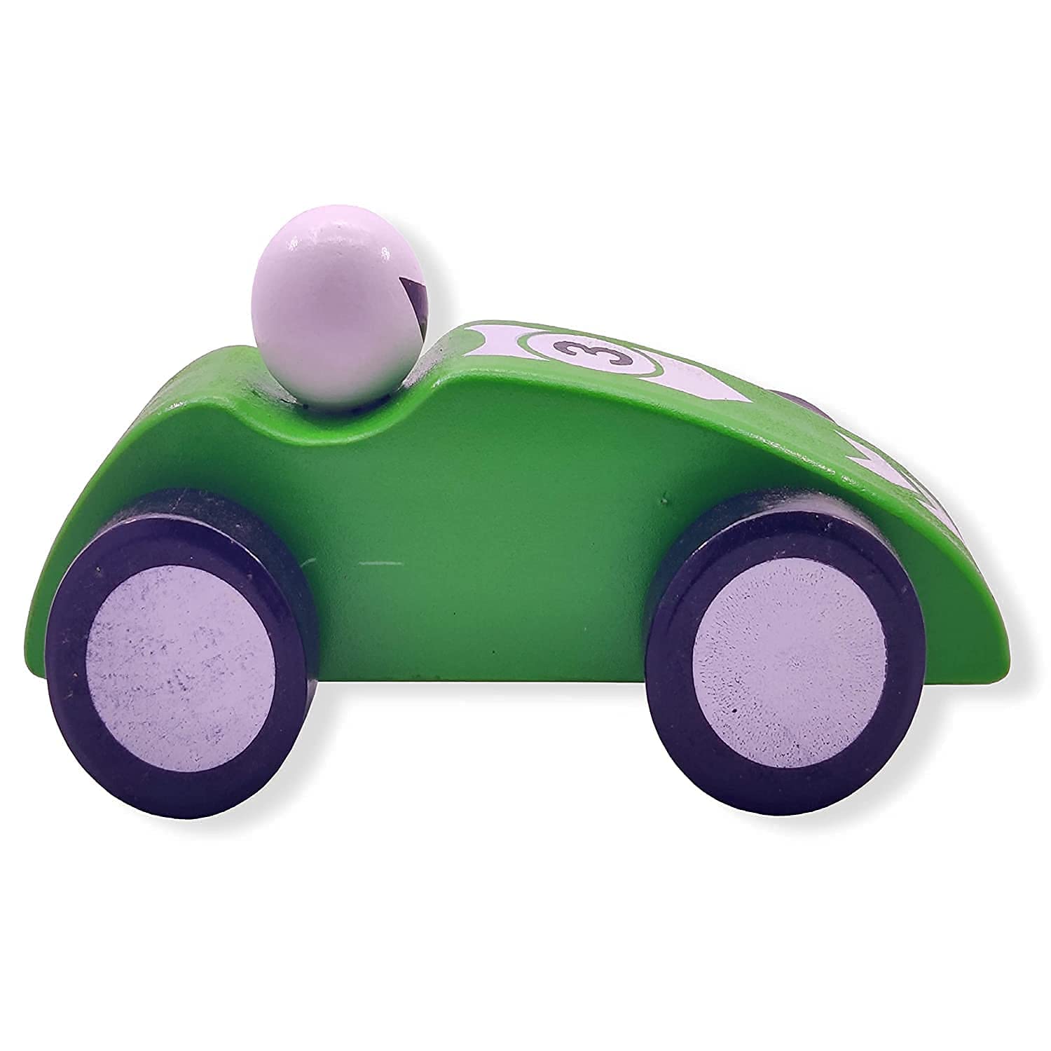 Wooden Race Pull Along Car (1pc)