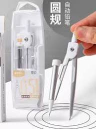 Metal compass mechanical pencil set