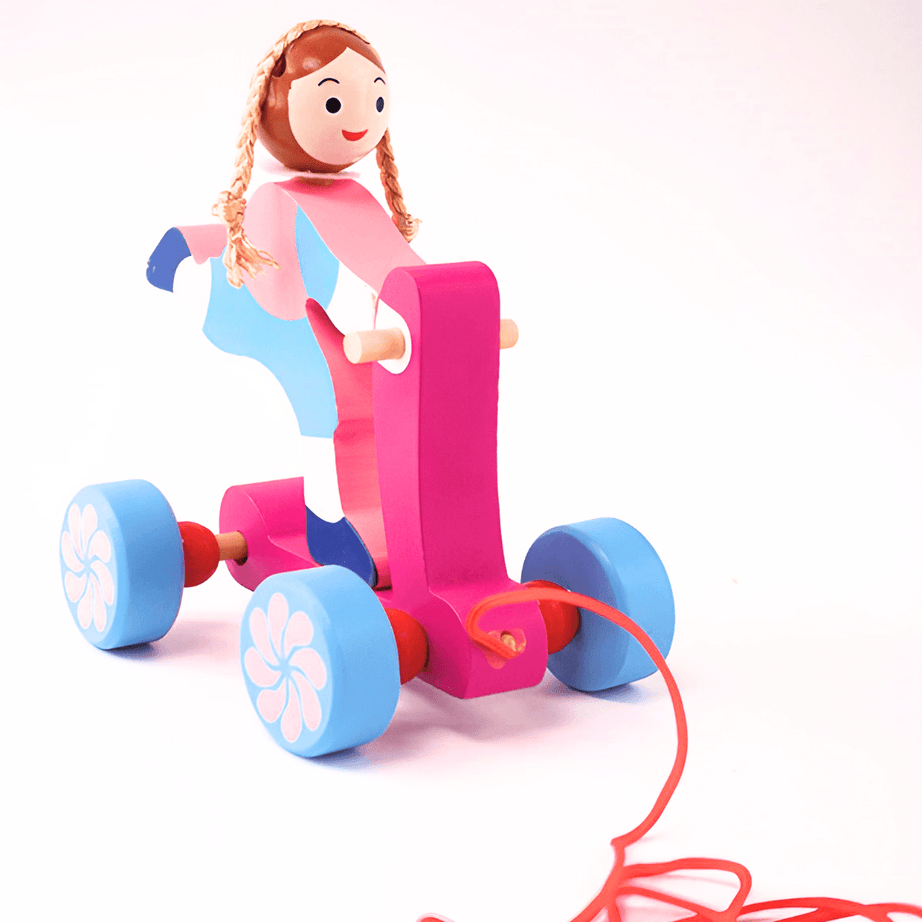 Wooden Scooter Pull along