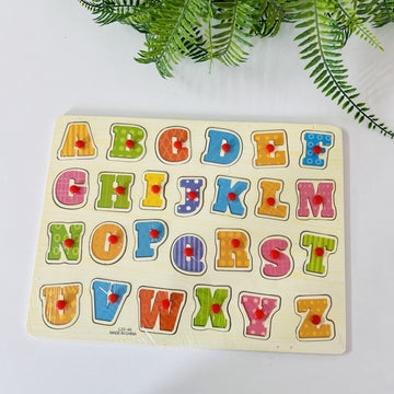 Alphabet knob board