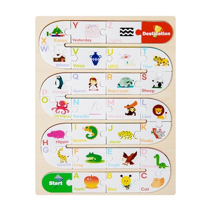 Wooden Jigsaw Puzzle Montessori Learning Toy