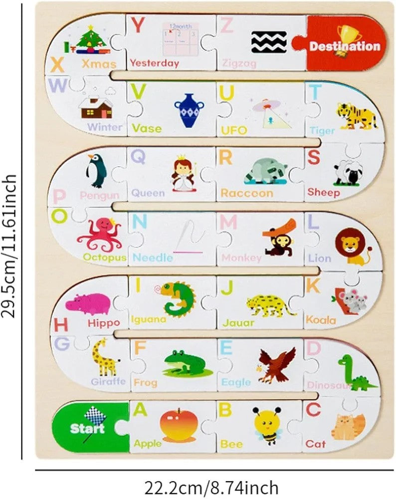 Wooden Jigsaw Puzzle Montessori Learning Toy