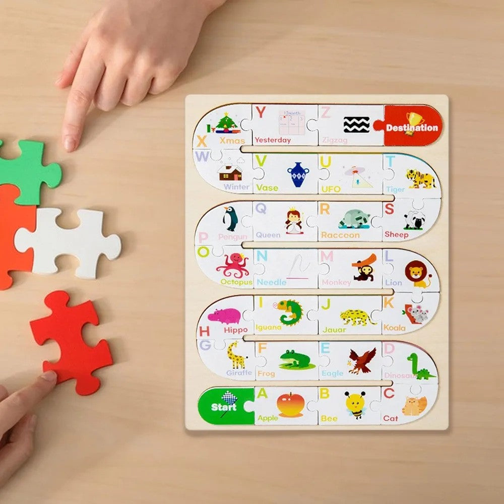 Wooden Jigsaw Puzzle Montessori Learning Toy