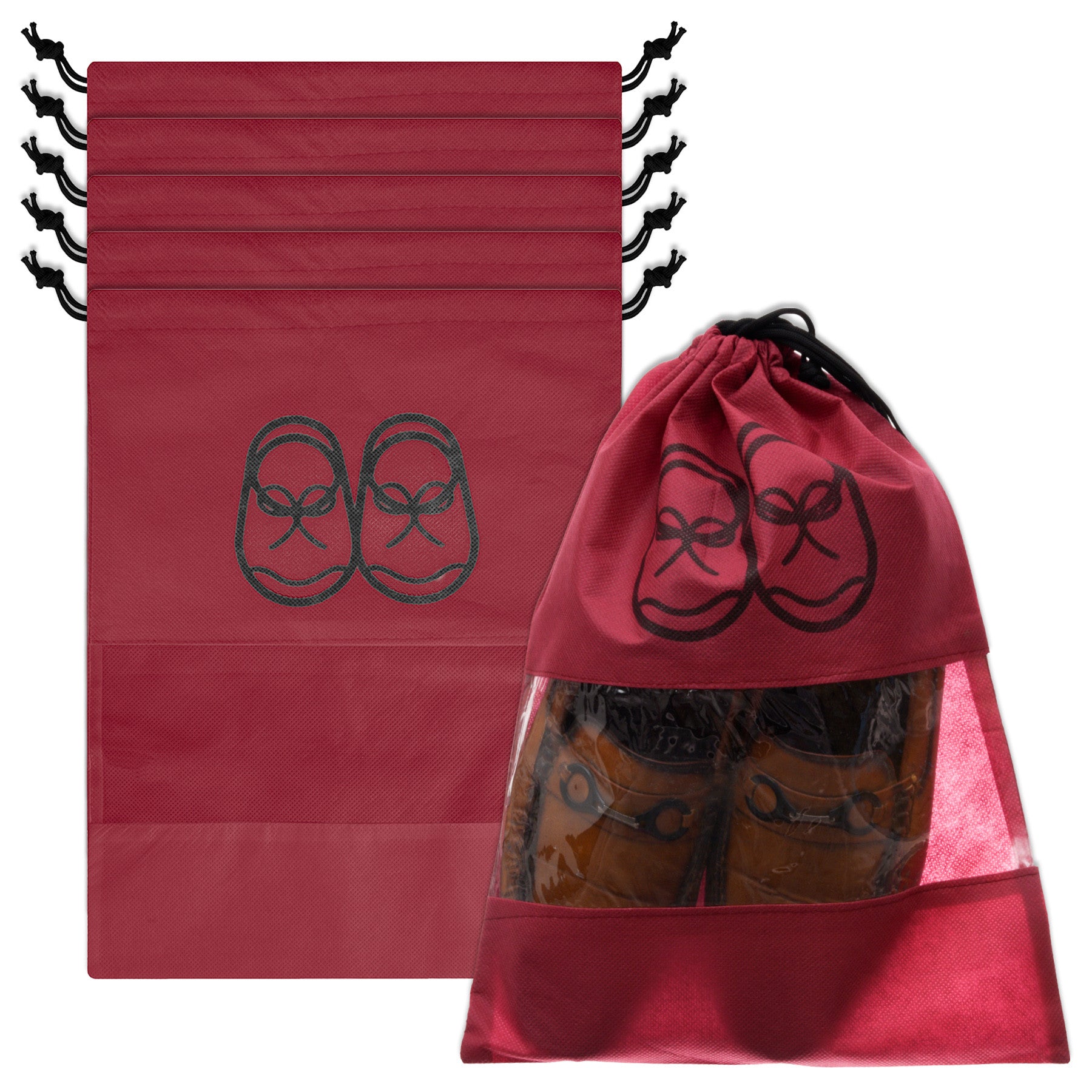 Shoe Bags for Travel - Set of 2 - Random colours